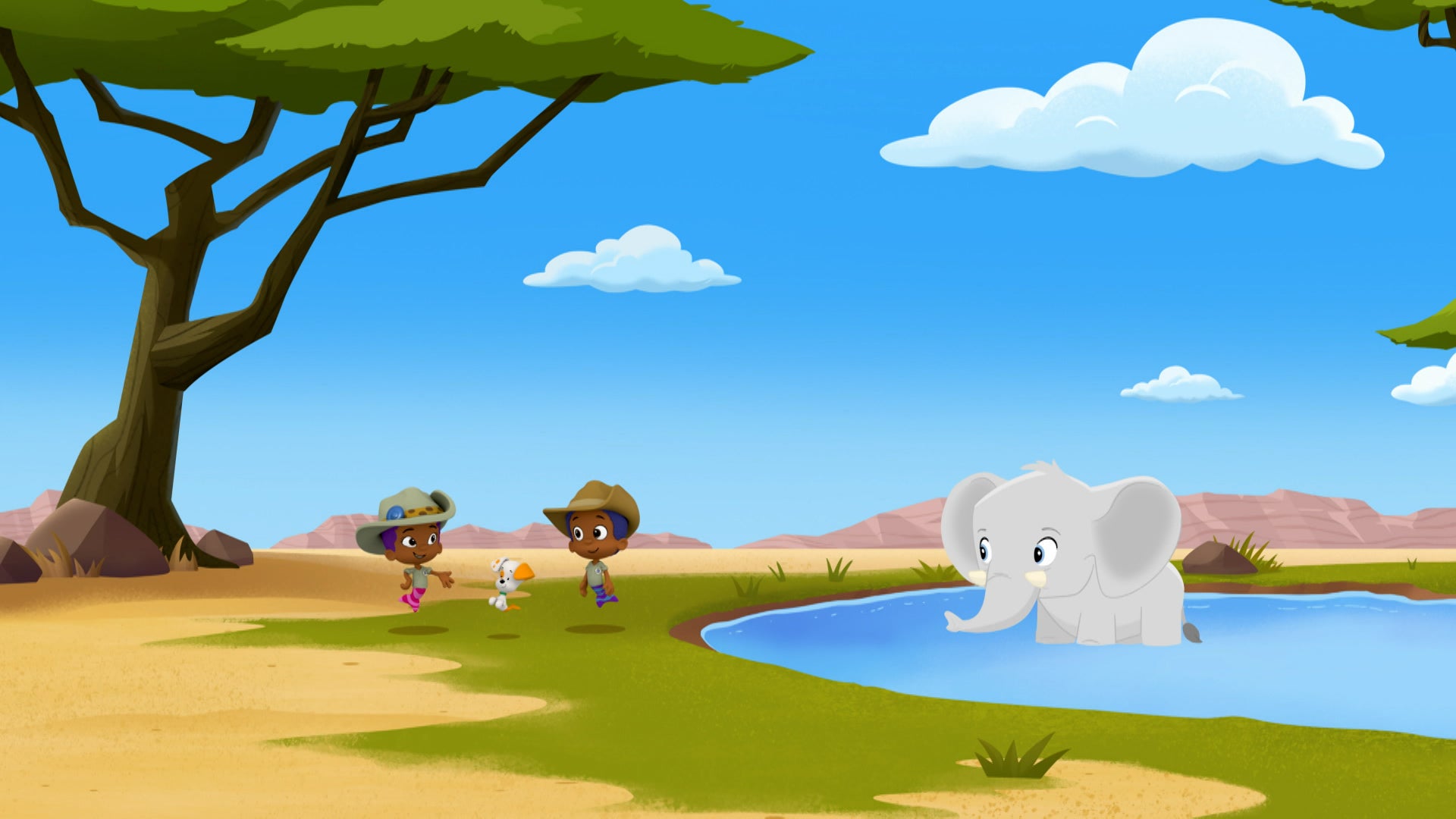 bubble guppies race to the oasis